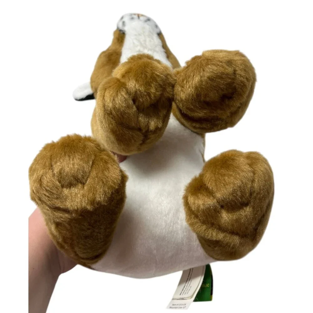 Wild Republic Plush Mountain Lion Size 12 in Tan White Cuddlekins 11515
